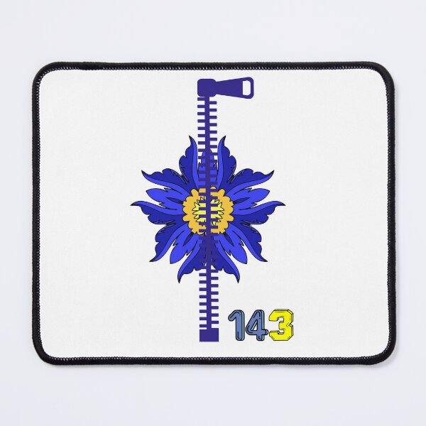 Item preview, Zipper Flower Design 143 | Secret Love Code Aesthetic | Blue Floral Hidden Message Graphic designed and sold by Aura Design.
