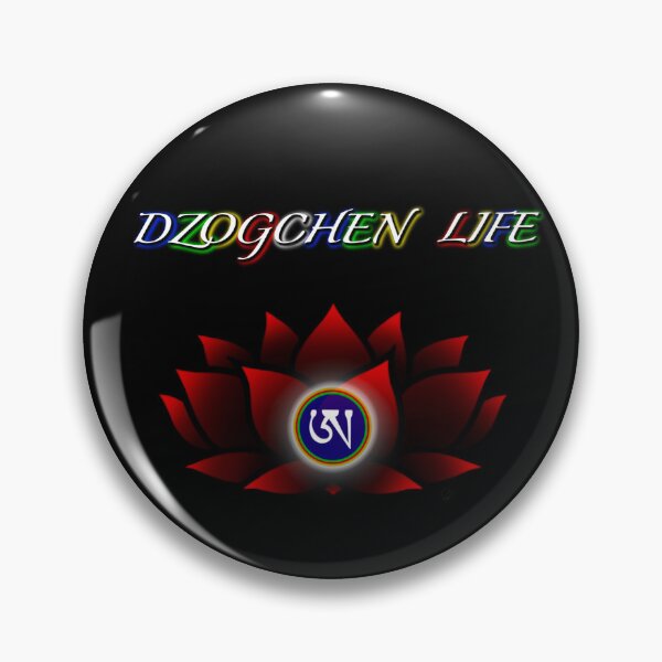 Item preview, Dzogchen Life, Red, Lotus, Ah, Tibetan, Flower, Buddhist, Buddhism, Black Background designed and sold by MayGreenAbgrall.