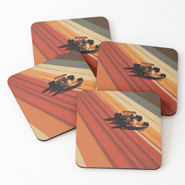 Item preview, Retro F1 Race Car Speed Track Vintage Style designed and sold by NicolasGlowArt.
