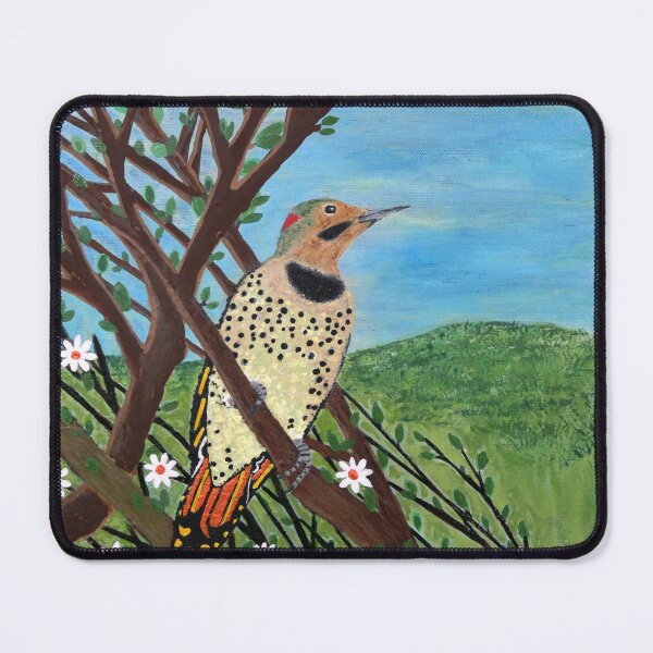 Item preview, Armand, the Flaming Woodpecker (Birds of Hope Series) designed and sold by Richard Leclerc, Artiste peintre.