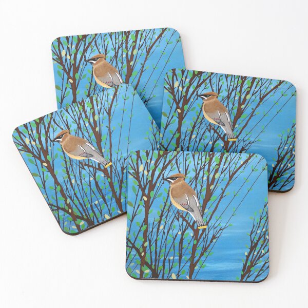 Item preview, Monica, the American Waxwing (Bird of Hope Series) designed and sold by Richard Leclerc, Artiste peintre.