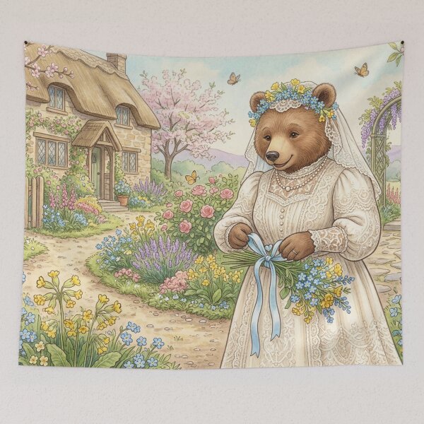 Item preview, The Springtide Vow | Storybook Edwardian Bear Bride designed and sold by Englandbear.