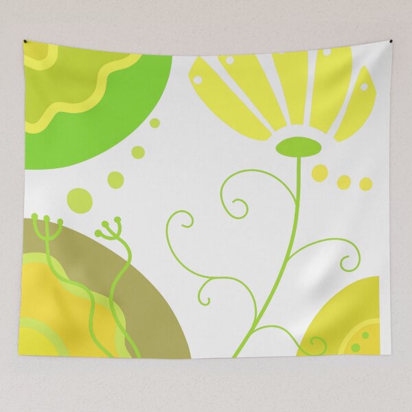 Item preview, Vibrant Yellow Whimsical Boho Design designed and sold by Sartoris Art.