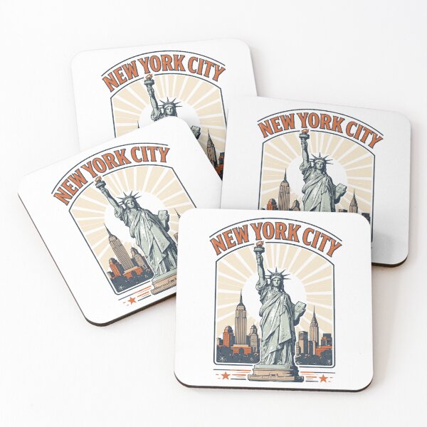 Item preview, New York City Statue of Liberty Skyline Travel Graphic designed and sold by JackCurtis1991.