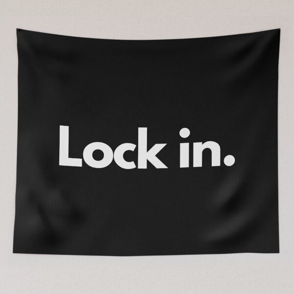 Item preview, Motivational and inspirational quotes saying lock in designed and sold by SWETA HALDER.