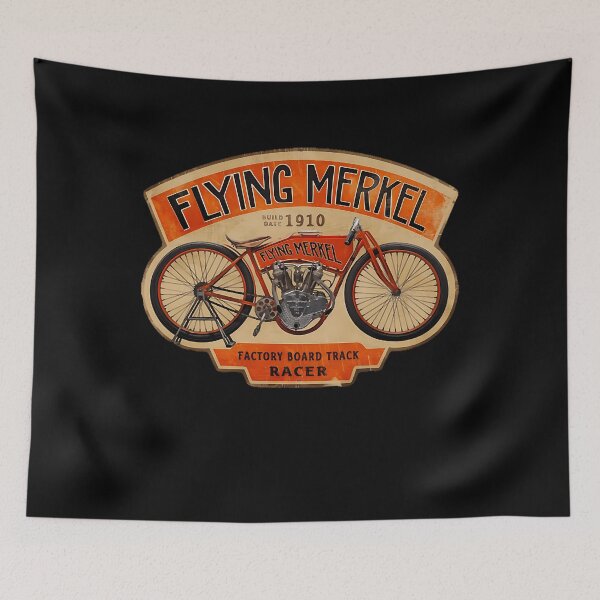 Item preview, Flying Merkel Logo Factory Board Track Racer designed and sold by Damlaaclk.