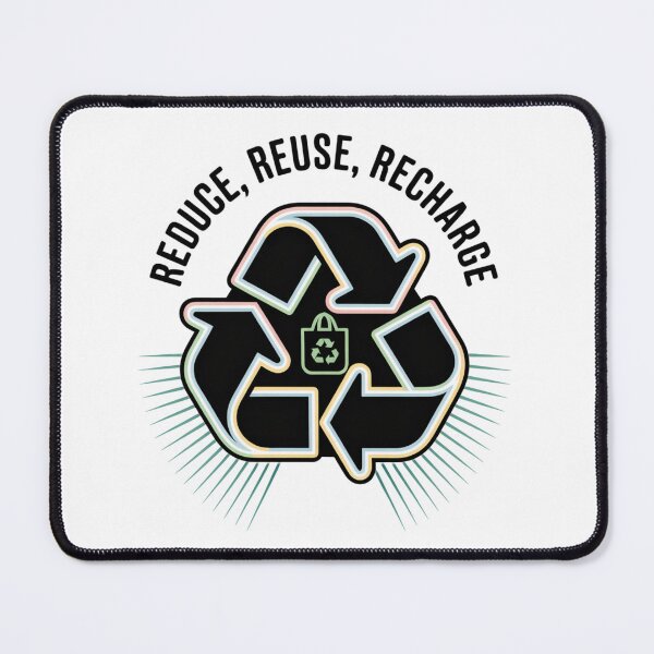 Item preview, Neon Glow Recycle — Pastel Rainbow Recycling Symbol Reusable Bag Zero Waste Environmental Graphic Tee designed and sold by proearth2022.