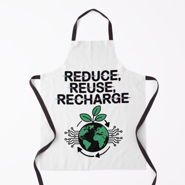 Item preview, Reduce Reuse Recharge — Glitch Text Green Earth Seedling Sustainability Environmental Graphic Tee designed and sold by proearth2022.