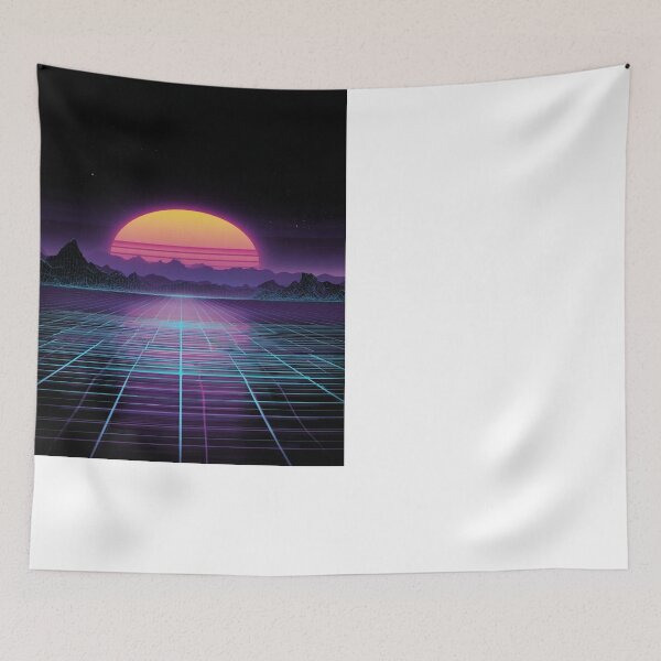Item preview, Retro Synthwave Sunset Grid 80s Aesthetic designed and sold by NicolasGlowArt.