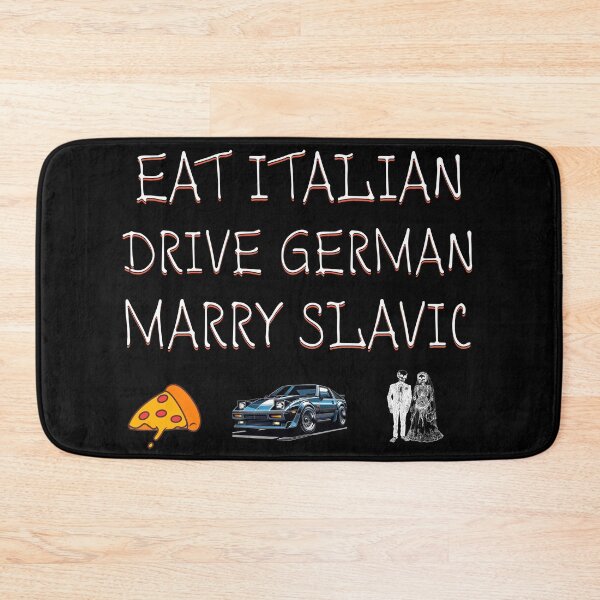 Item preview, Funny Quote Car Humor Premium Tri-Blend EAT ITALIANDRIVE GERMAN MARRY SLAVIC  designed and sold by stylboutique.