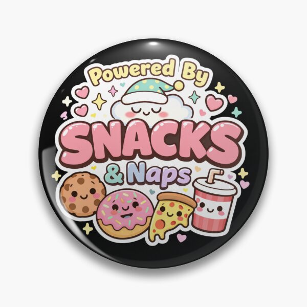 Item preview, Powered by Snacks & Naps – Funny Lazy Food Lover Humor Design designed and sold by rushaib.