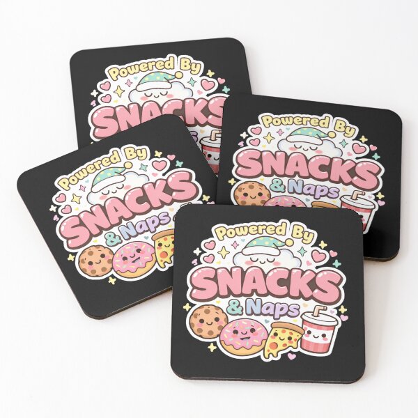 Item preview, Powered by Snacks & Naps – Funny Lazy Food Lover Humor Design designed and sold by rushaib.