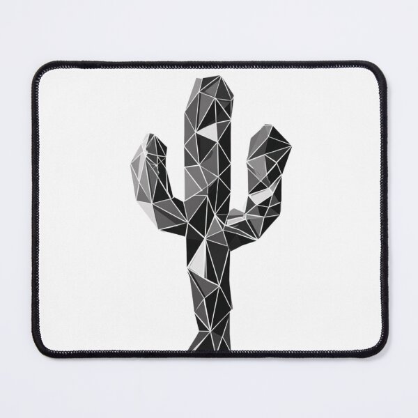 Item preview, Bold Geometric Cactus Black | Minimalist Desert Plant Art designed and sold by TypoArtPrints.