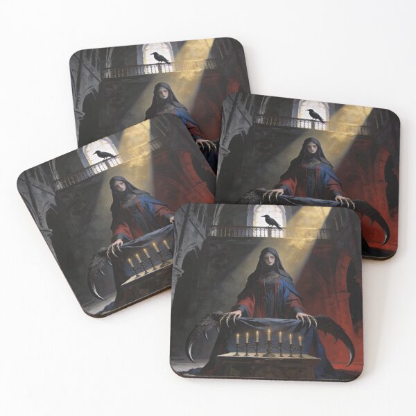 Item preview, Madonna with Talons Dark Sacred Cathedral Art designed and sold by GeoWhimsy Studio.