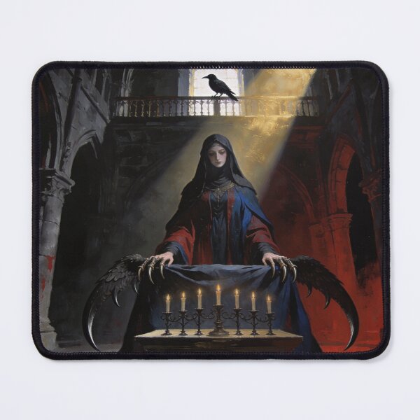 Item preview, Madonna with Talons Dark Sacred Cathedral Art designed and sold by GeoWhimsy Studio.