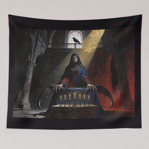 Item preview, Madonna with Talons Dark Sacred Cathedral Art designed and sold by GeoWhimsy Studio.