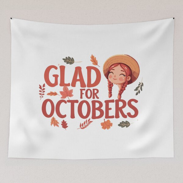 Item preview, Glad For Octobers Cute Anne of Green Gables Autumn Art designed and sold by Fenay Designs.