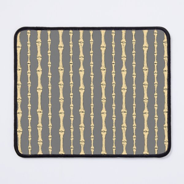 Item preview, Finger Bone Stripe - Surreal Gothic Anatomy Pattern in Charcoal Grey designed and sold by NoemiMarozsan.