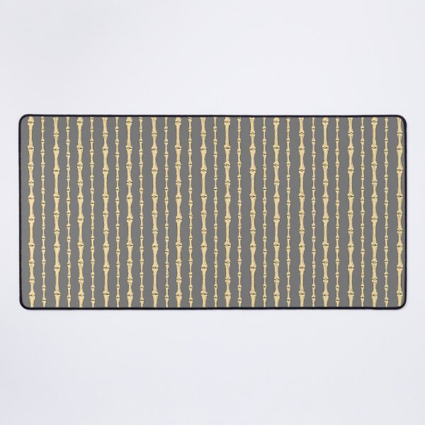 Item preview, Finger Bone Stripe - Surreal Gothic Anatomy Pattern in Charcoal Grey designed and sold by NoemiMarozsan.