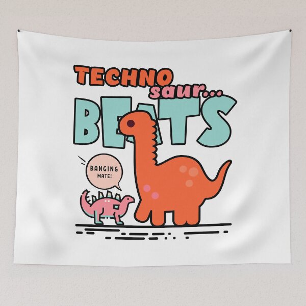 Item preview, Techno Beats – Cute Dinosaur Music Design designed and sold by onlin3boutiqu3.