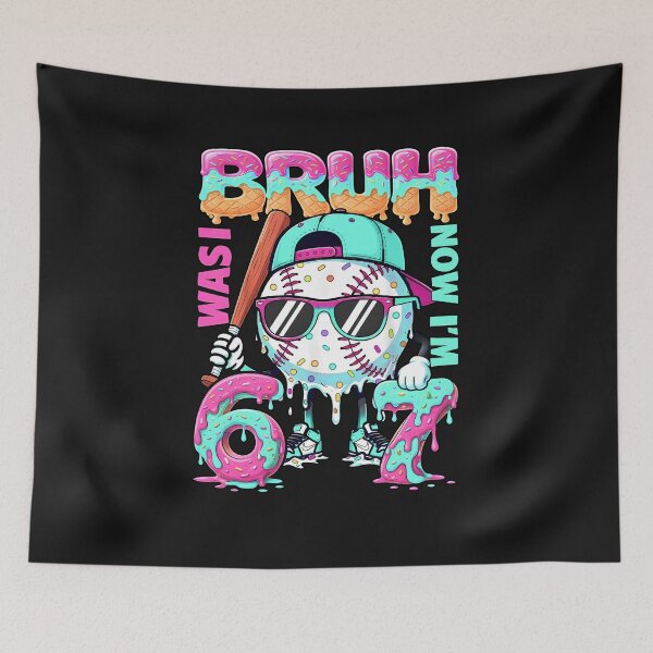 Item preview, Bruh I Was Six Seven I'm Eight Baseball Donut Funny Gifts For Men Women Kids BoyS Girl designed and sold by ArmyAbodo.