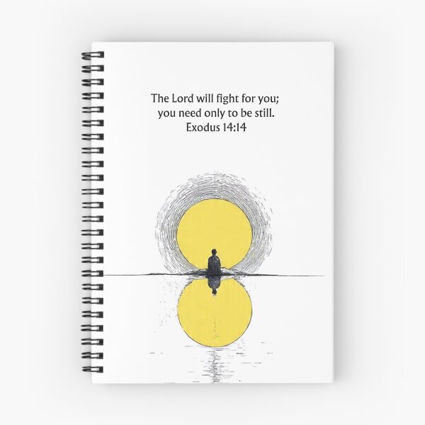 Item preview, Exodus 14:14 Bible Verse | The Lord Will Fight for You | Be Still Scripture | Christian Minimalist Faith Art designed and sold by QuietBibleLines.