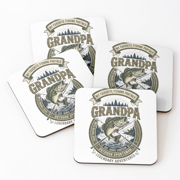 Item preview, Cool Bass Fishing Grandpa Favorite Fishing Partner Lake Life Style designed and sold by NADIASHOP86.
