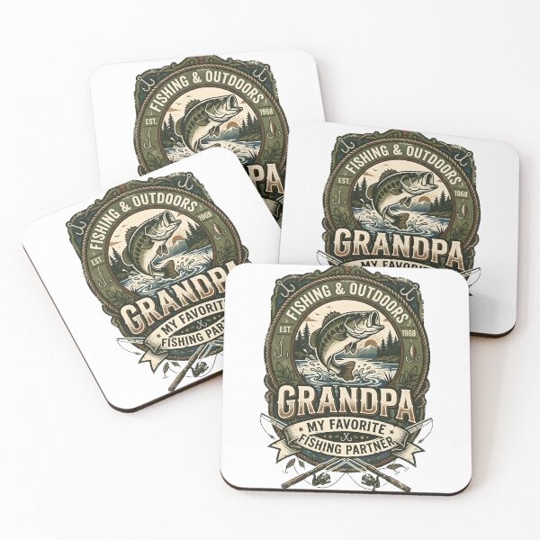 Item preview, Classic Bass Fishing Grandpa Favorite Fishing Partner Outdoor Adventure designed and sold by NADIASHOP86.