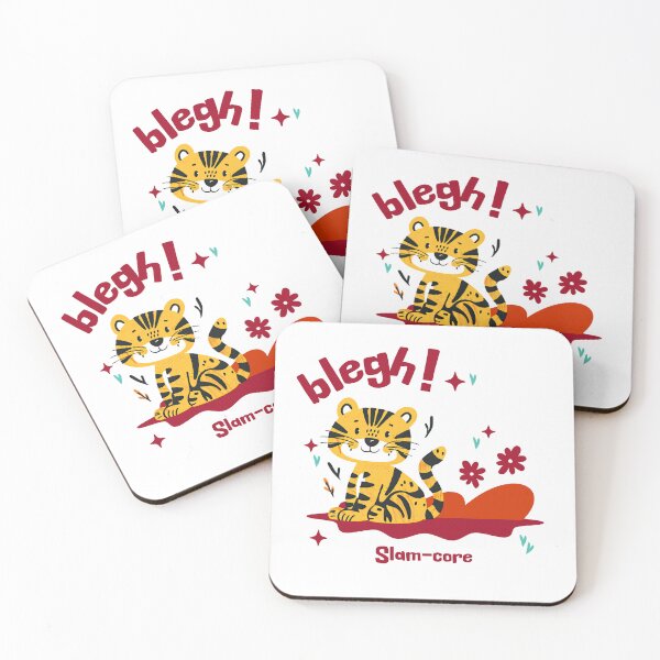 Item preview, Blegh! Slam-core – Cute Tiger Metal Humor Design designed and sold by onlin3boutiqu3.