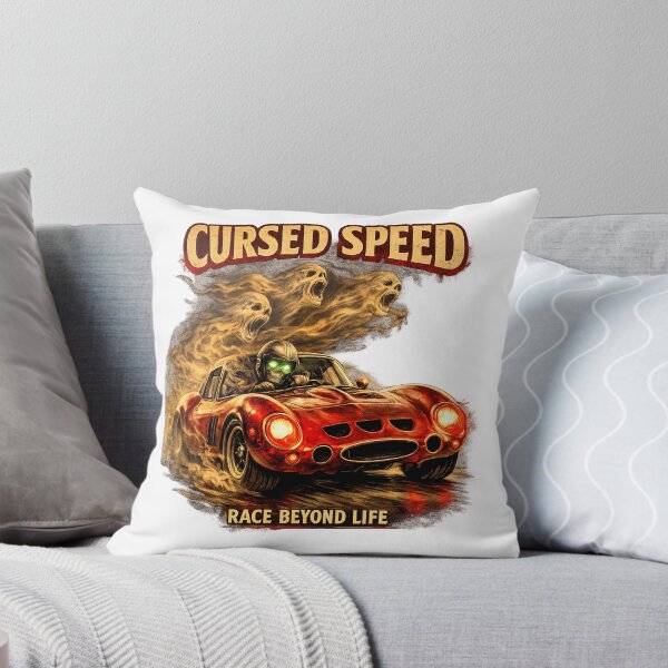 Item preview, Cursed Speed Vintage Racing Car Art designed and sold by Retro Arabica.