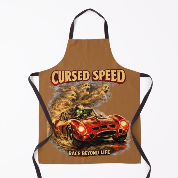 Item preview, Cursed Speed Vintage Racing Car Art designed and sold by Retro Arabica.