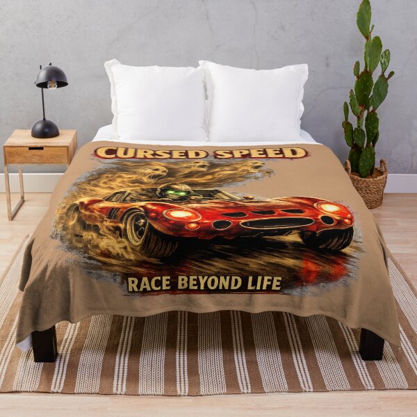 Item preview, Cursed Speed Vintage Racing Car Art designed and sold by Retro Arabica.