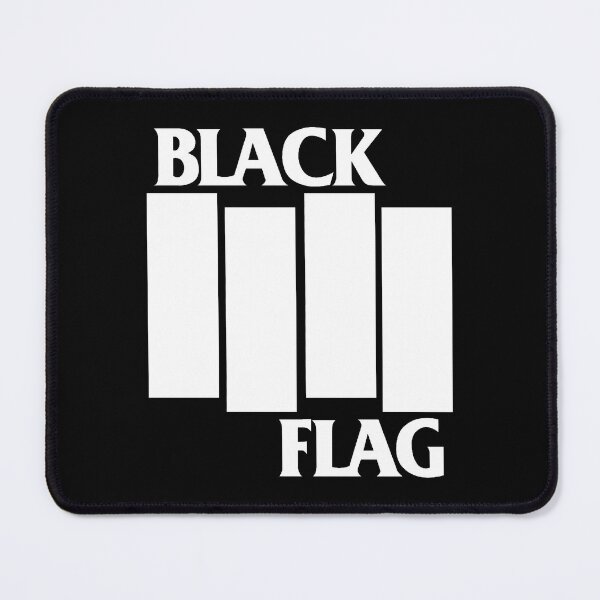 Item preview, Black Flag Punk Rock Hardcore Band Shirt – Inverted Colors White Bars on Black designed and sold by Cat-butt-shirts.