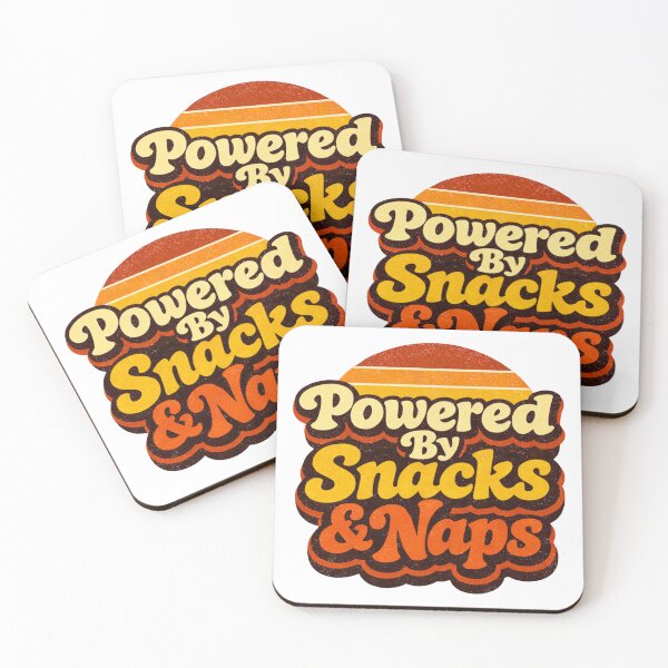 Item preview, Powered by Snacks & Naps – Funny Lazy Food Lover Humor Design designed and sold by rushaib.