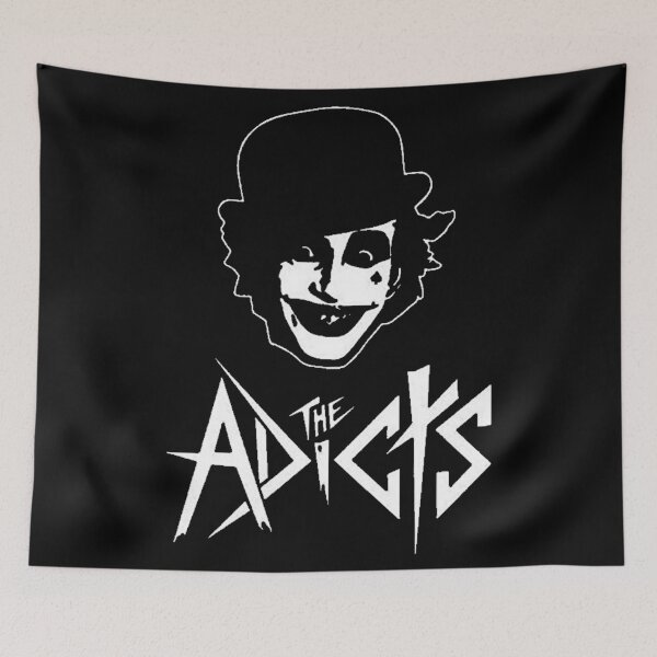 Item preview, The Adicts Black and White Punk Shirt — UK Punk Rock Droog Aesthetic Band Tee designed and sold by Cat-butt-shirts.