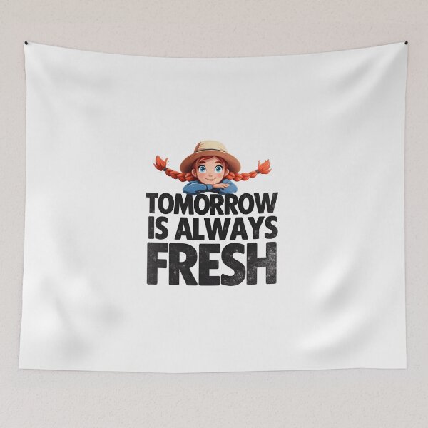 Item preview, Tomorrow Is Always Fresh Vintage Anne Shirley Typography designed and sold by Fenay Designs.