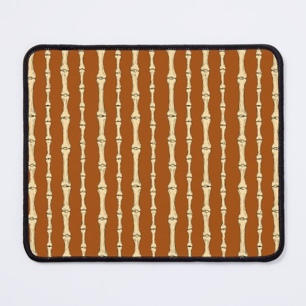 Item preview, Bone Stripe Pattern - Surreal Halloween Anatomy Print in Rust Pumpkin designed and sold by NoemiMarozsan.