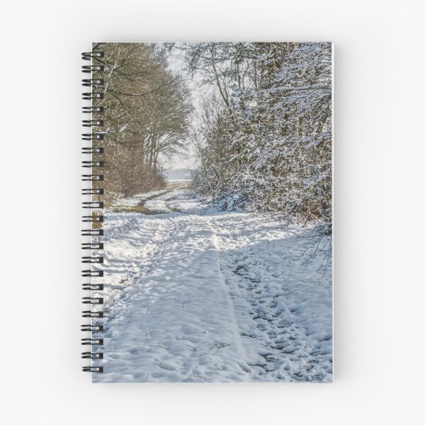 Item preview, Serene Winter Path through Snow-Covered Trees designed and sold by ShotsbyDesiree.