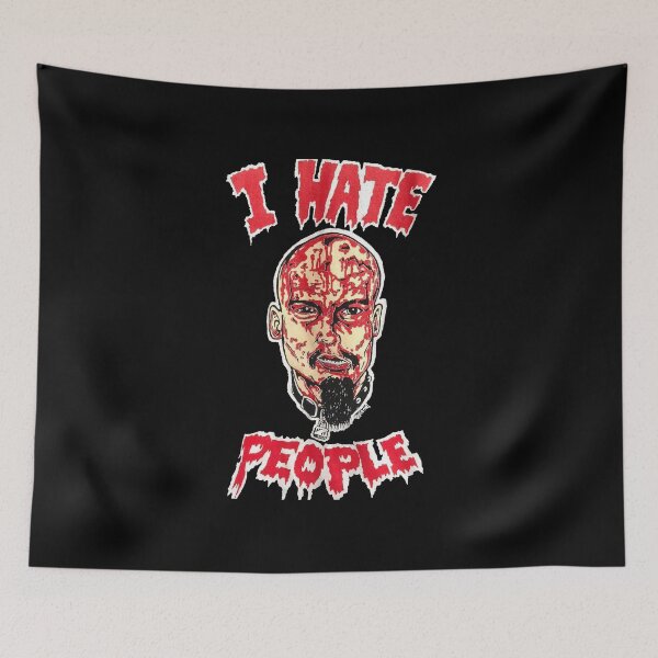 Item preview, I Hate People GG Allin Punk Rock Misanthrope Scum Art designed and sold by Cat-butt-shirts.