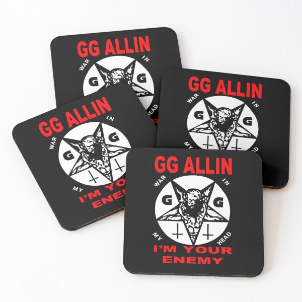 Item preview, GG Allin War In My Head Pentagram Scum Punk Art designed and sold by Cat-butt-shirts.
