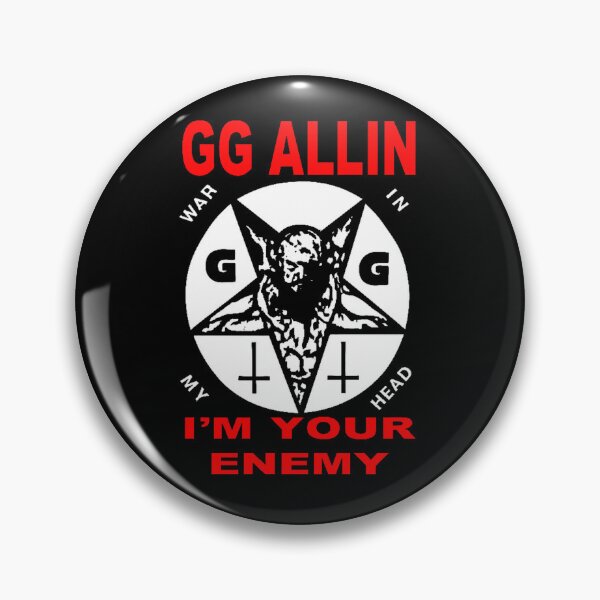 Item preview, GG Allin War In My Head Pentagram Scum Punk Art designed and sold by Cat-butt-shirts.
