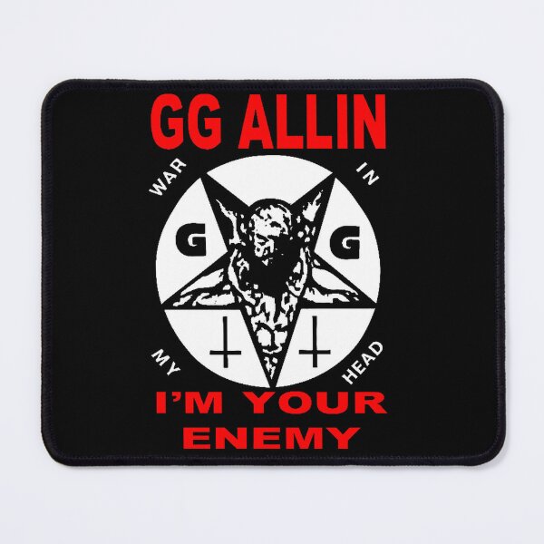 Item preview, GG Allin War In My Head Pentagram Scum Punk Art designed and sold by Cat-butt-shirts.