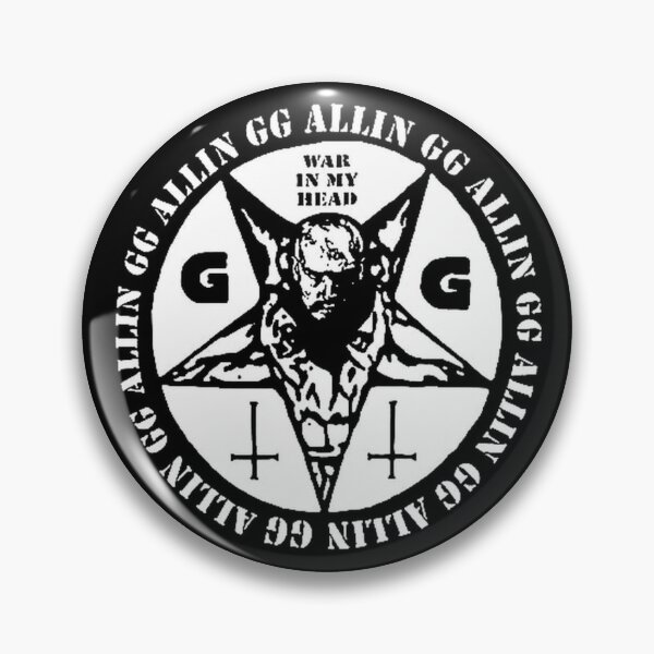 Item preview, GG Allin War In My Head Pentagram Scum Punk designed and sold by Cat-butt-shirts.