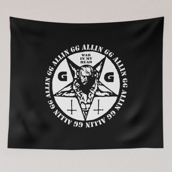 Item preview, GG Allin War In My Head Pentagram Scum Punk designed and sold by Cat-butt-shirts.