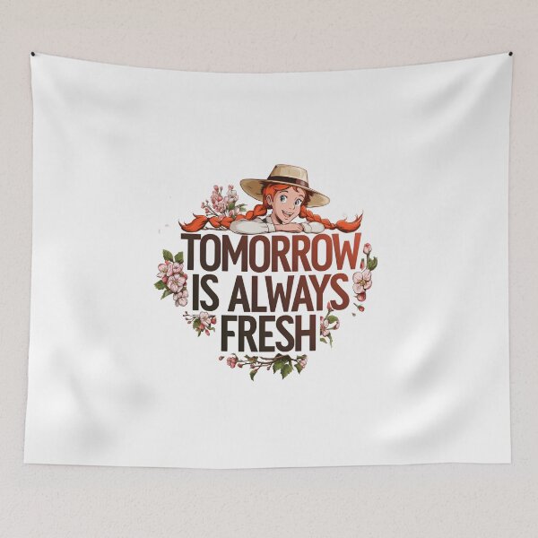 Item preview, Tomorrow Is Always Fresh Anne of Green Gables Floral Art designed and sold by Fenay Designs.