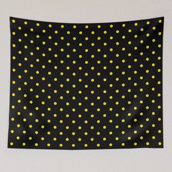 Item preview, Small Yellow and Black Polka dots designed and sold by PurplleArtz .