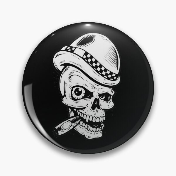 Item preview, Clockwork Orange Skull Droog Alex DeLarge Kubrick Art designed and sold by Cat-butt-shirts.