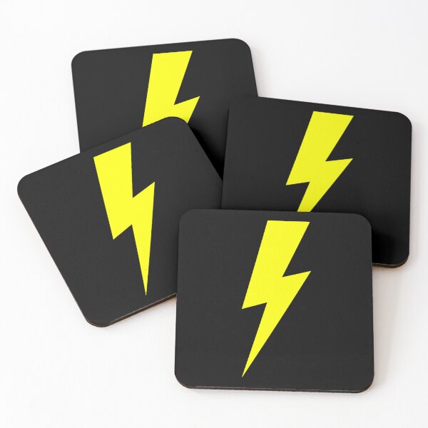 Item preview, Yellow Lightning Bolt Minimalist Electric Power Icon designed and sold by Cat-butt-shirts.