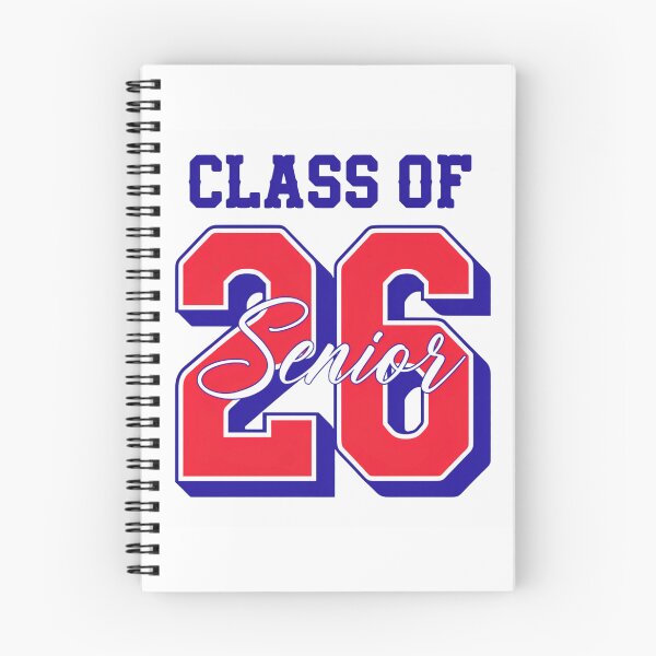 Item preview, Class of 26 Senior Graduation Bold Red & Blue Typography Design designed and sold by Zyynpixel.