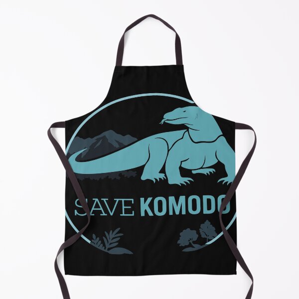 Item preview, Komodo Dragon & Padar Island: Minimalist Turquoise Logo Art. Save the Komodo designed and sold by Heidelberg89.